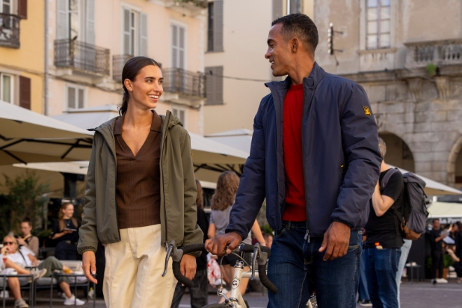 ciessepoumini ragazzo e ragazza con piumini