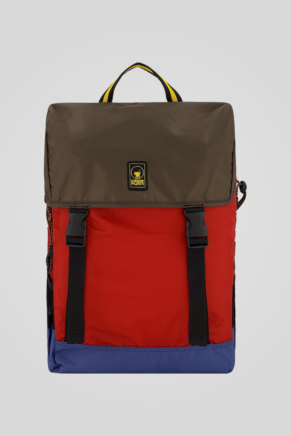 Zaino multicolor da città in ripstop con base in canvas