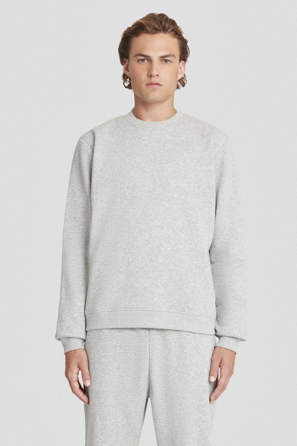 Felpa girocollo grigia