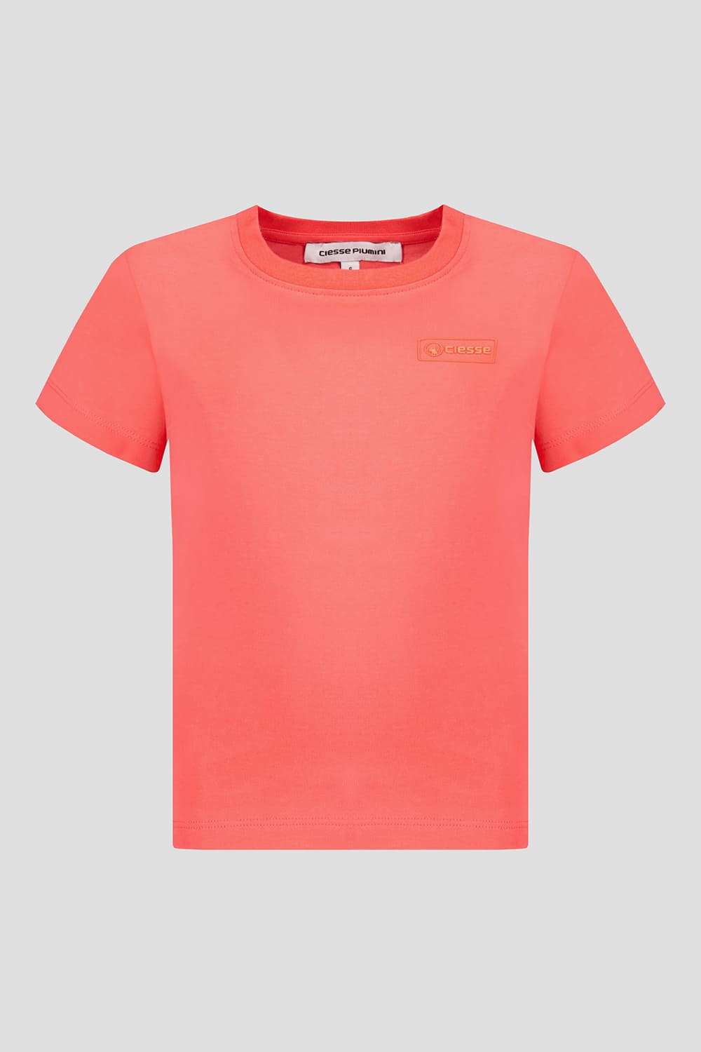 T-shirt basica corallo a maniche corte