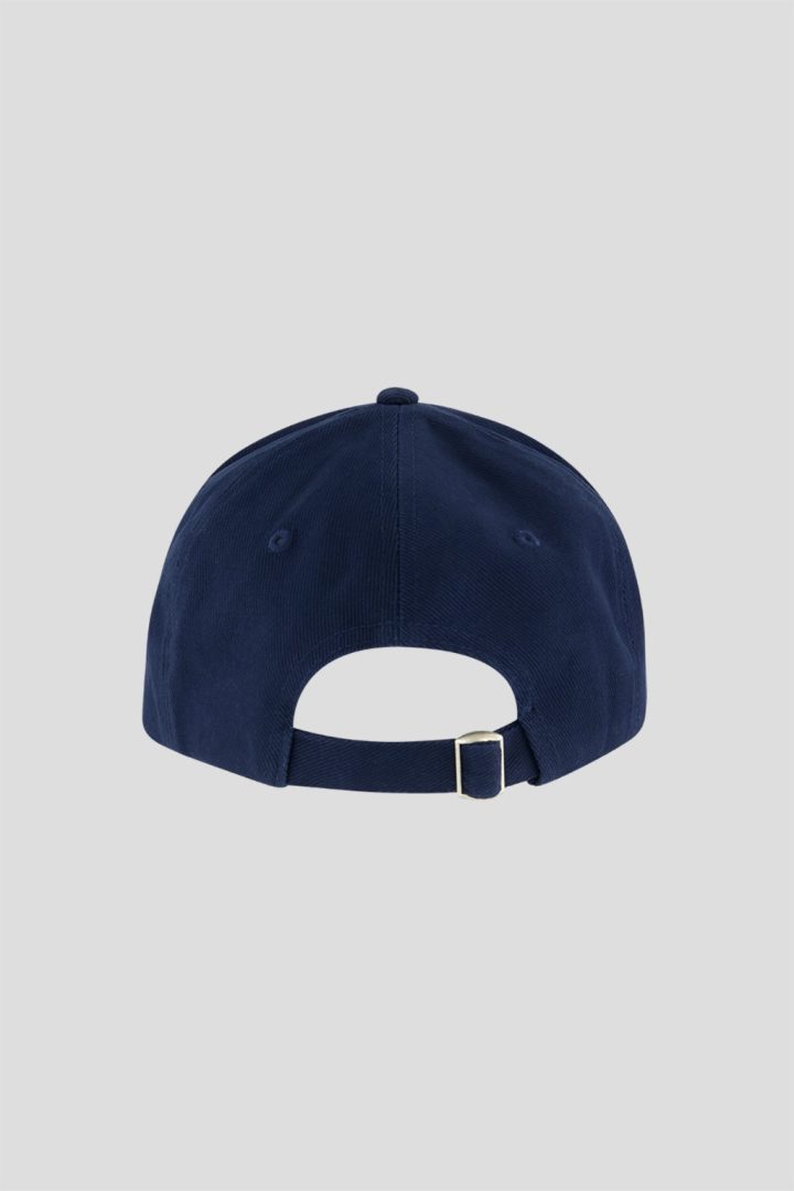 Cappellino da baseball con stampa di pappagallo blu