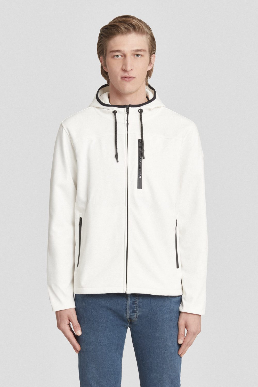 Felpa giubbino bianca