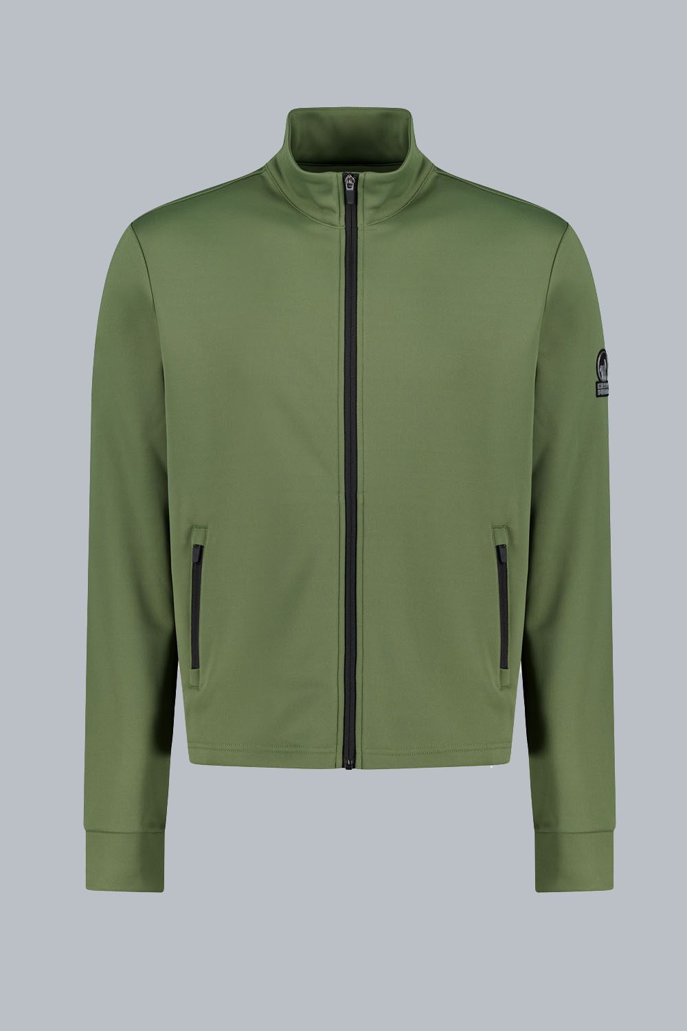 FLORIAN - Midlayer verde militare full zip