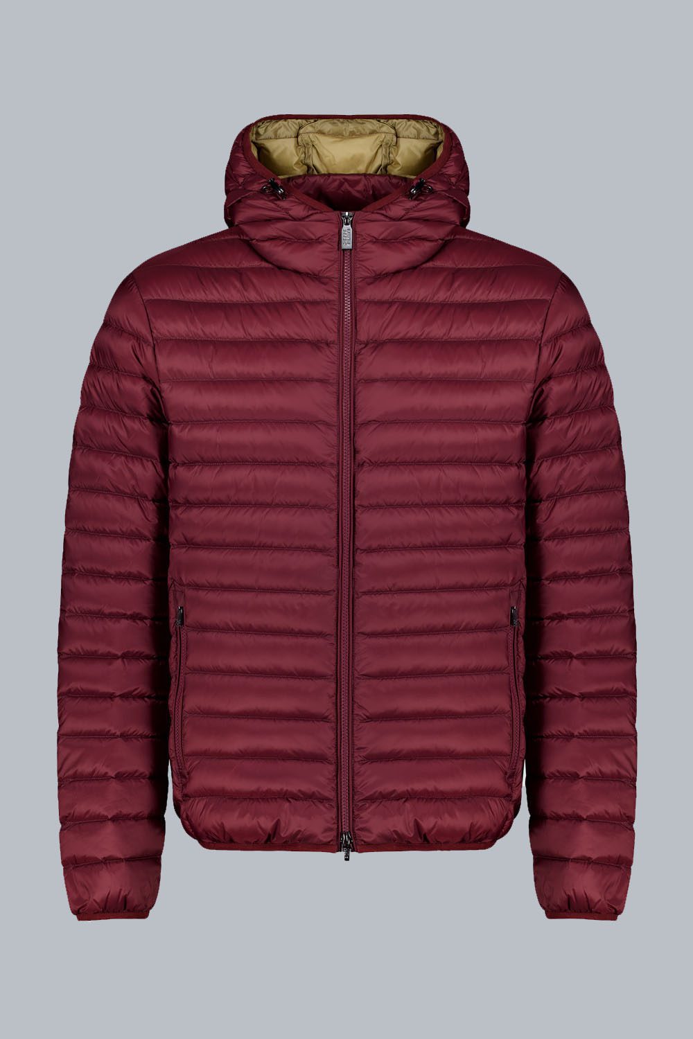 FRANKLIN 2.0 - Piumino 100 grammi rosso con cappuccio in vera piuma 800 fill power