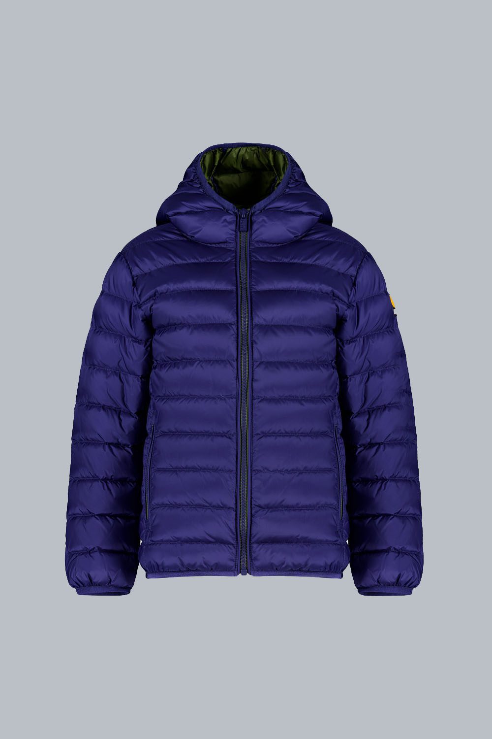 FRANKLIN BOY - Piumino blu 800 fill power con cappuccio