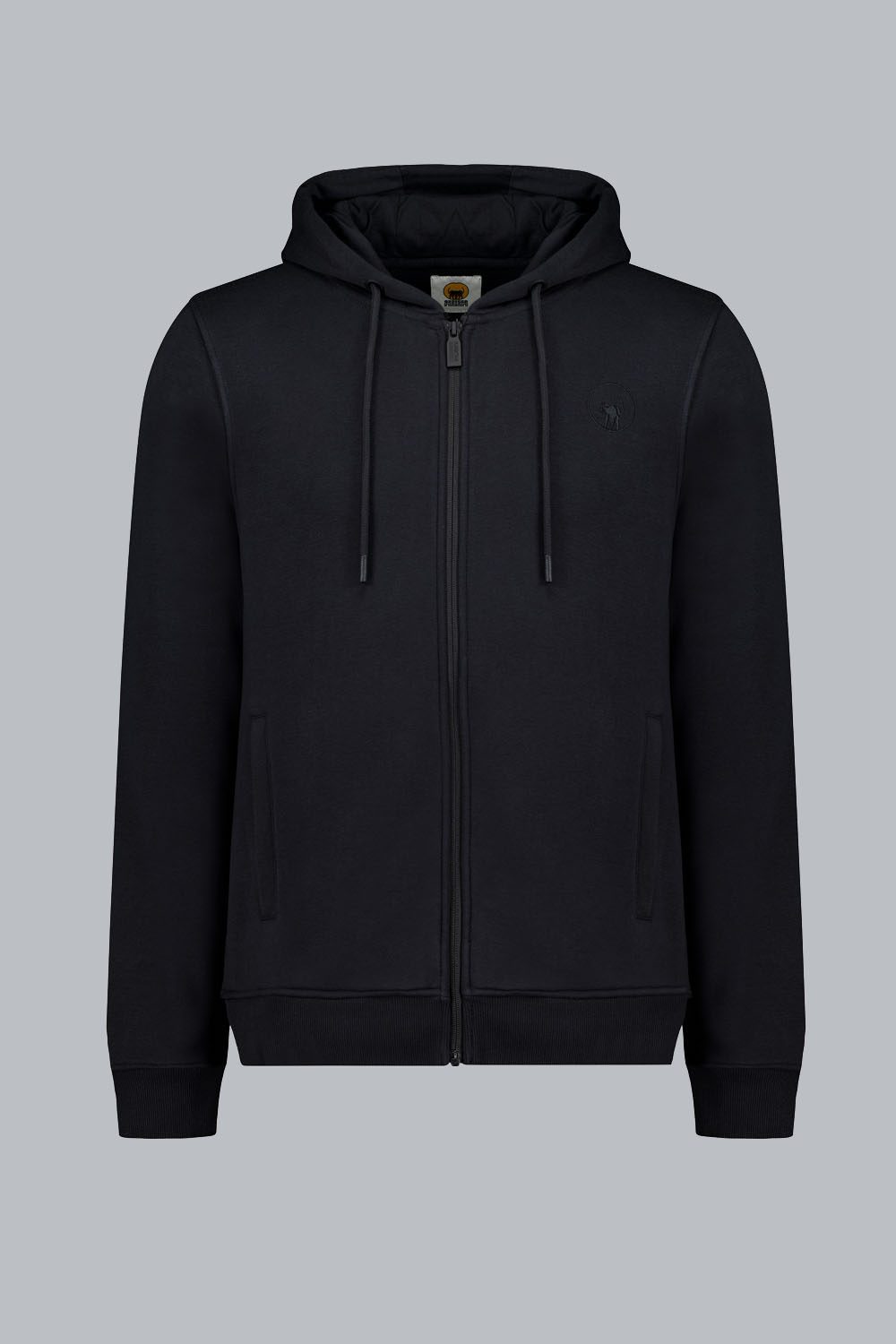 HAZY 2.0 - Felpa da uomo nera con cappuccio