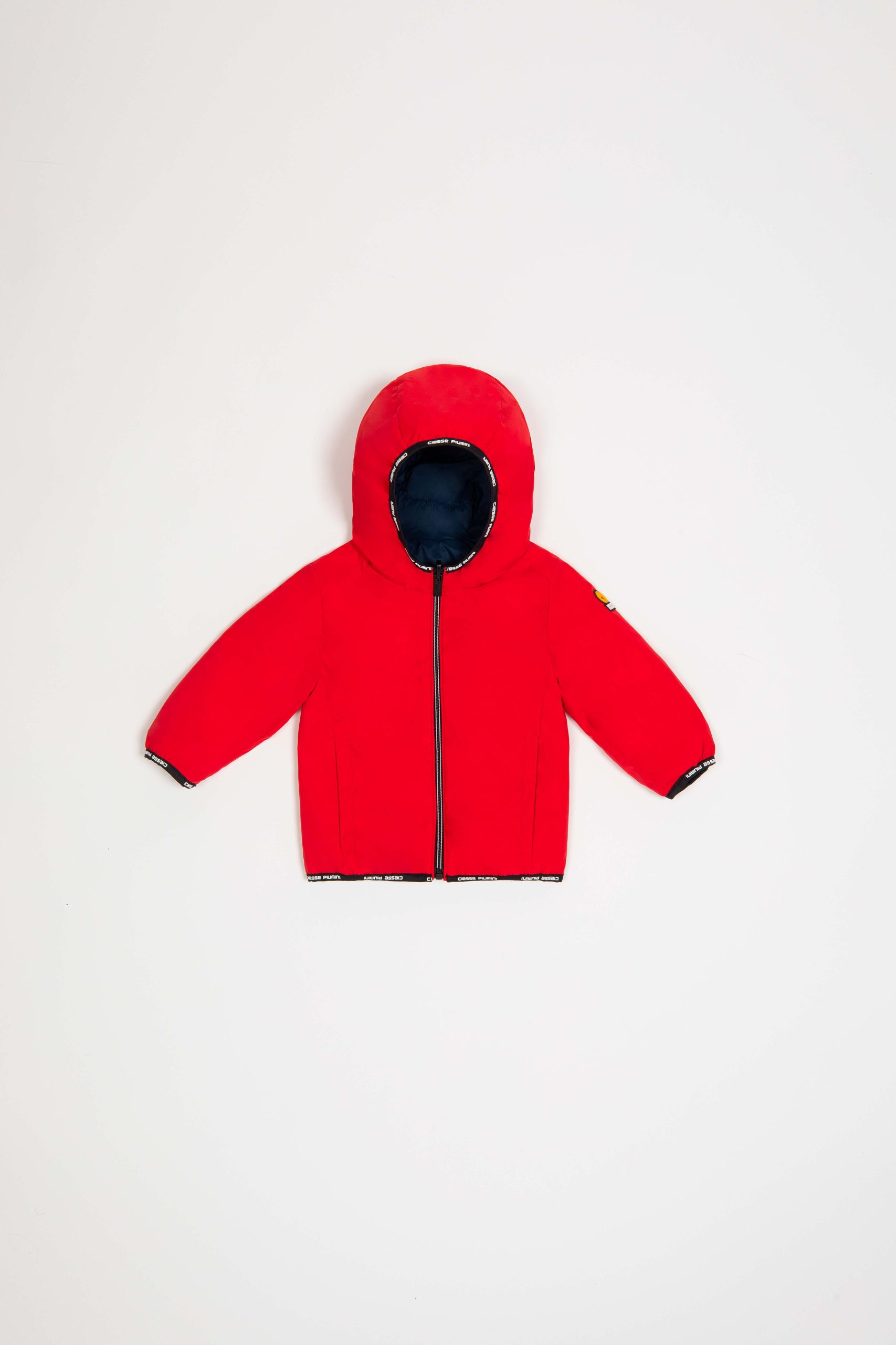 HENRY BABY JR - Giacca reversibile rossa e blu