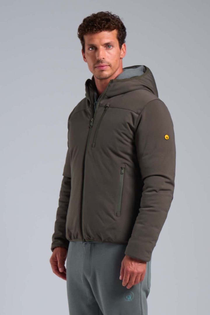 Giacca Di Mezza Stagione Uomo Solid Tilden - Piumino Con Cappuccio, Tasche E Design Elegante