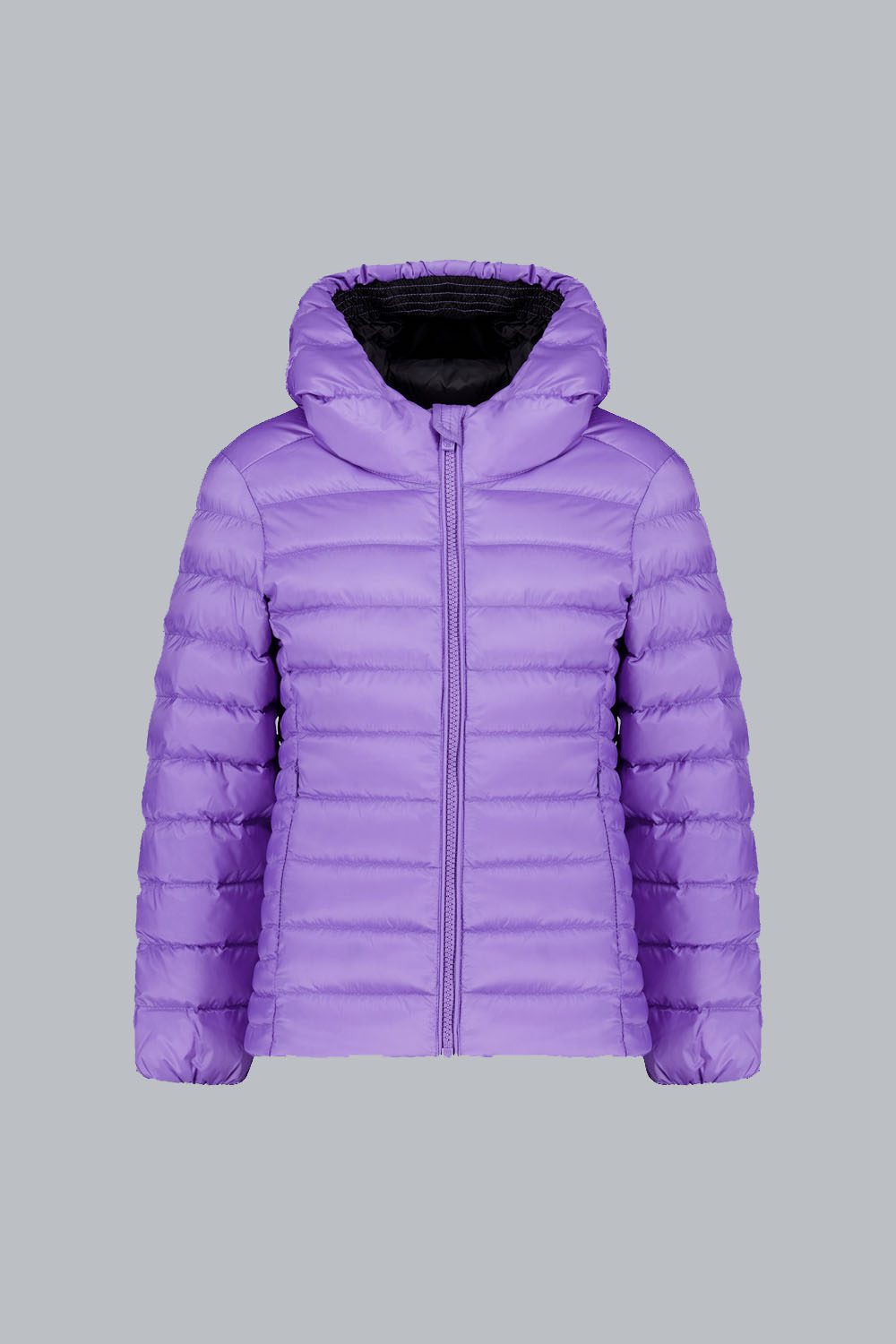 KARIS GIRL - Piumino viola 800 fill power con cappuccio