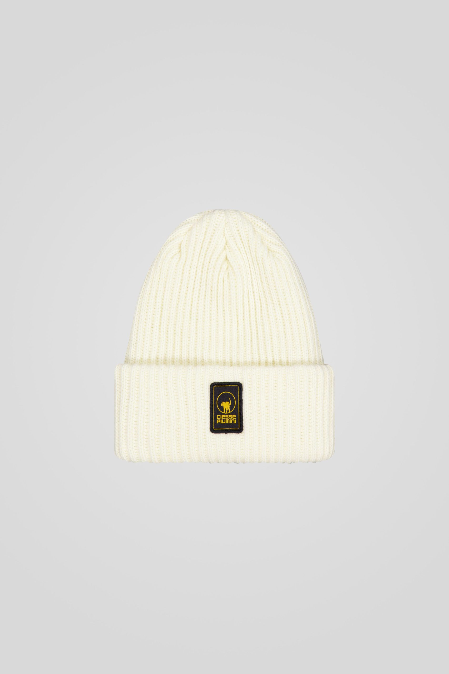 Berretto bianco a coste inglesi unisex