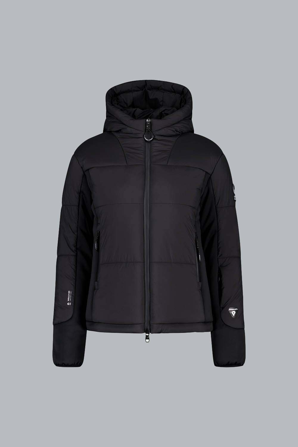 LUDY - Piumino nero con cappuccio