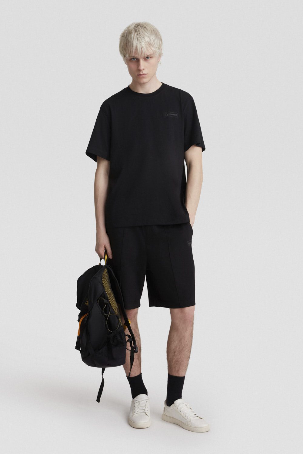 Pantaloncini da uomo neri