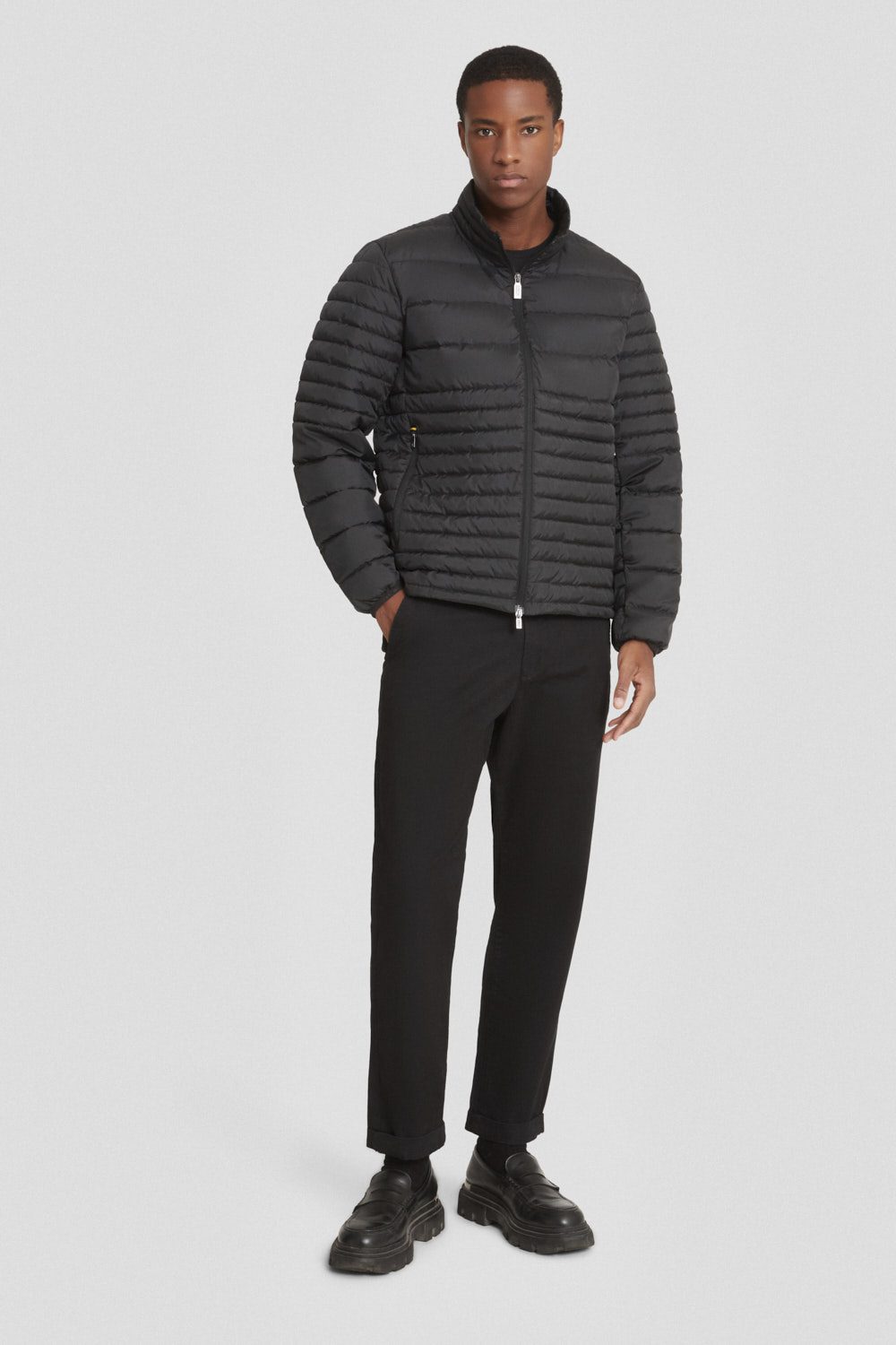 Piumino trapuntato nero