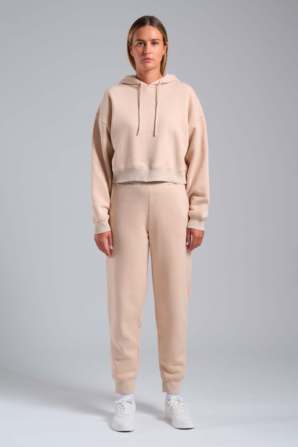 SAMAR PANT - Pantaloni in felpa grigi con costina sul fondo