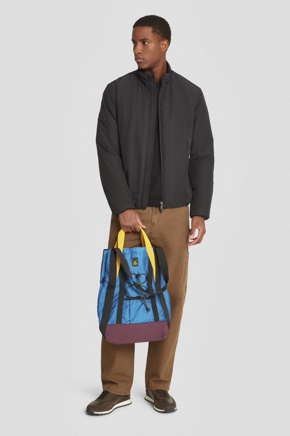 Giacca biker imbottita nera