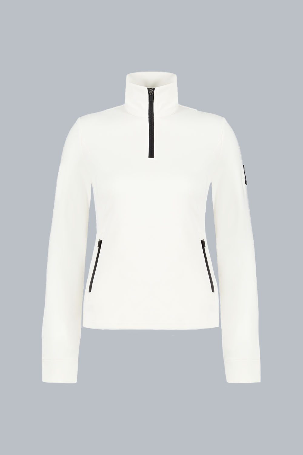 VENY - Midlayer bianco con zip 3/4