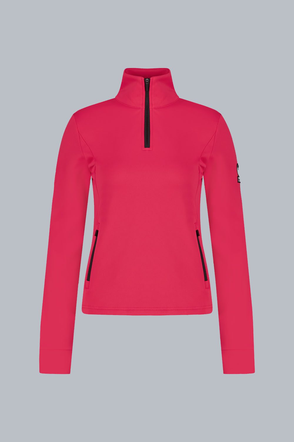 VENY - Midlayer fucsia con zip 3/4