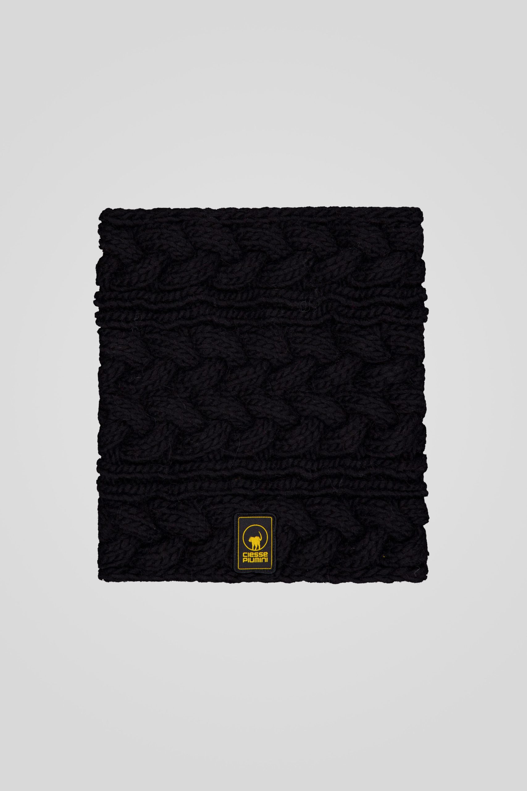 Scaldacollo nero in maglia