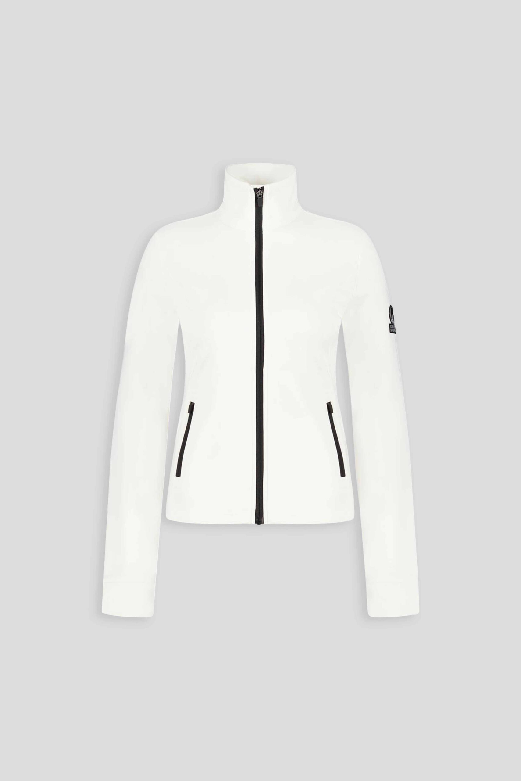 MARILLA - Midlayer bianco full zip