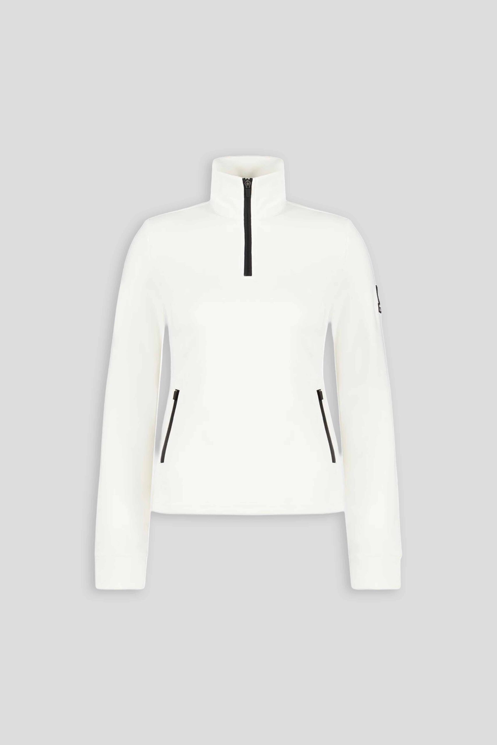 VENY - Midlayer bianco con zip 3/4