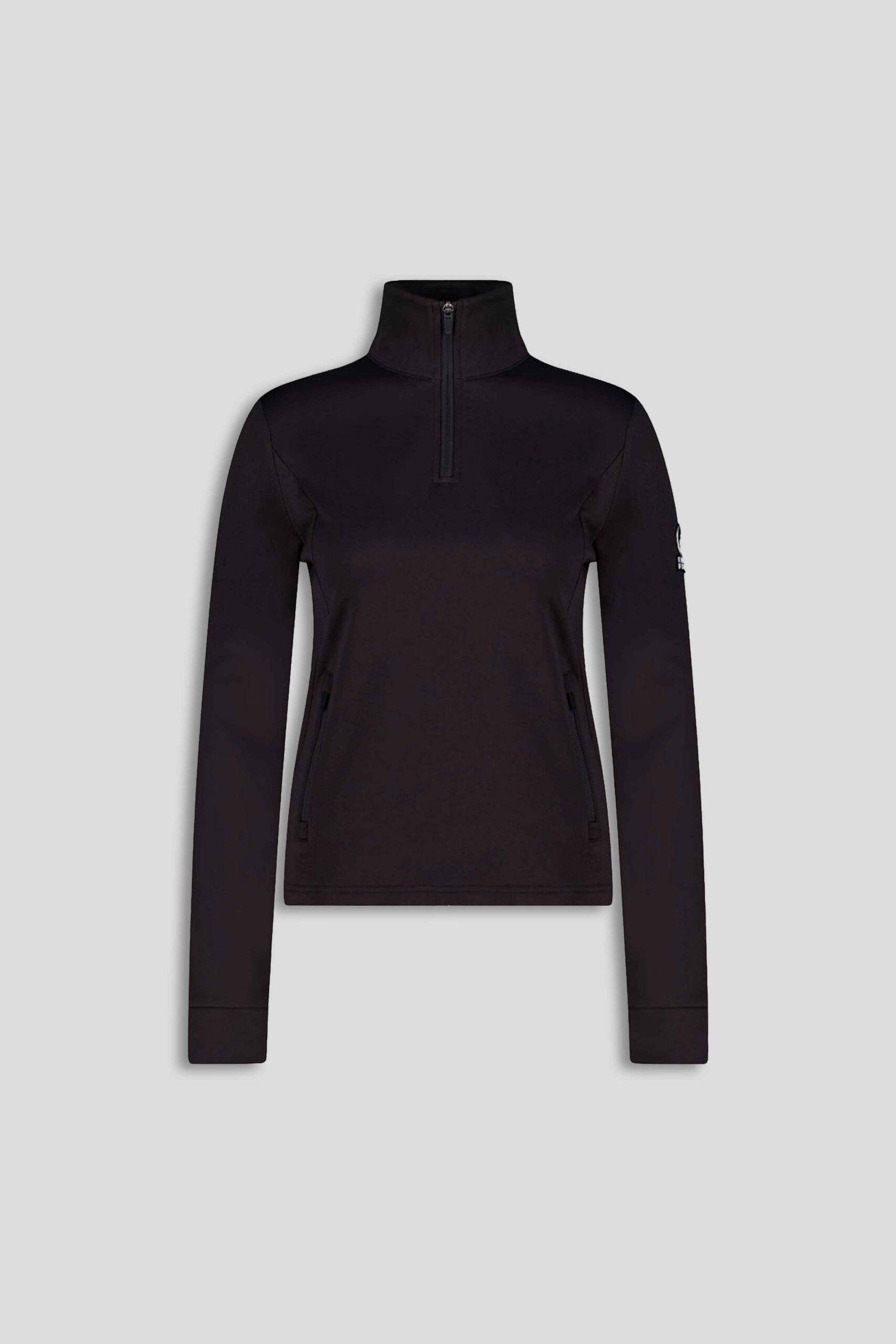 VENY - Midlayer nero con zip 3/4