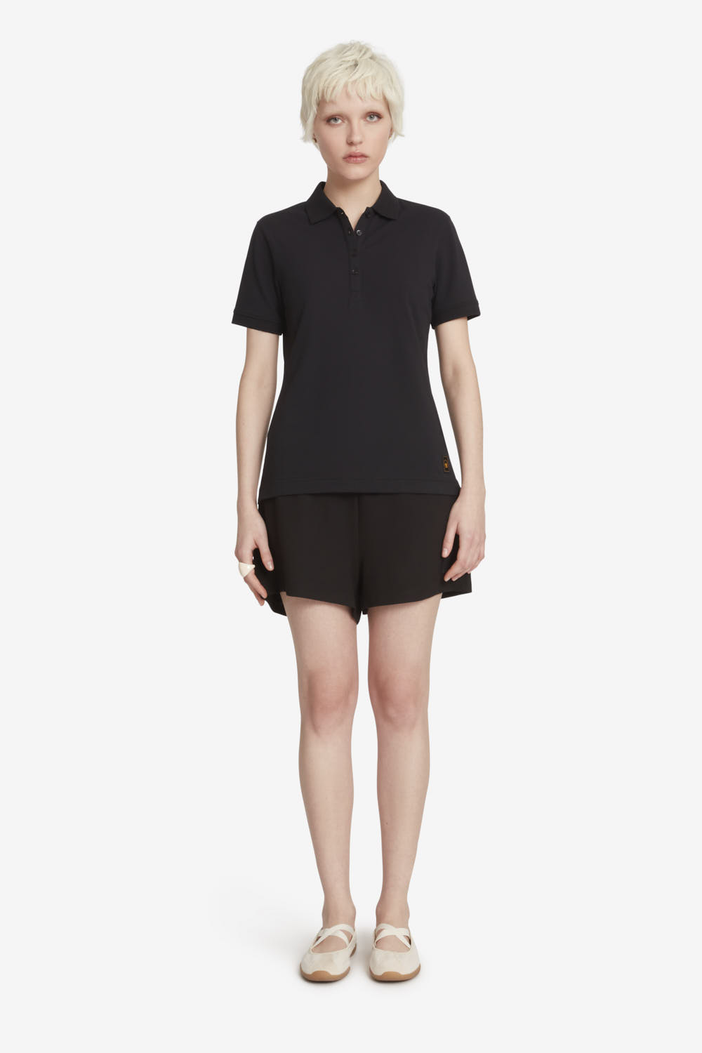 ARIA 3.0 - Polo piquet donna 95% cotone nera