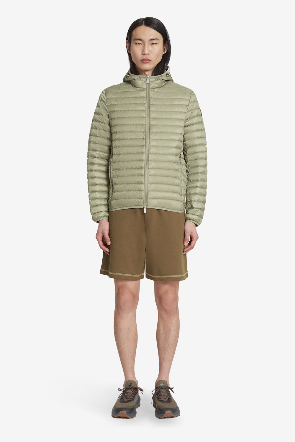 LARRY 4.0  - Piumino 800 fill power da uomo in vera piuma verde tè