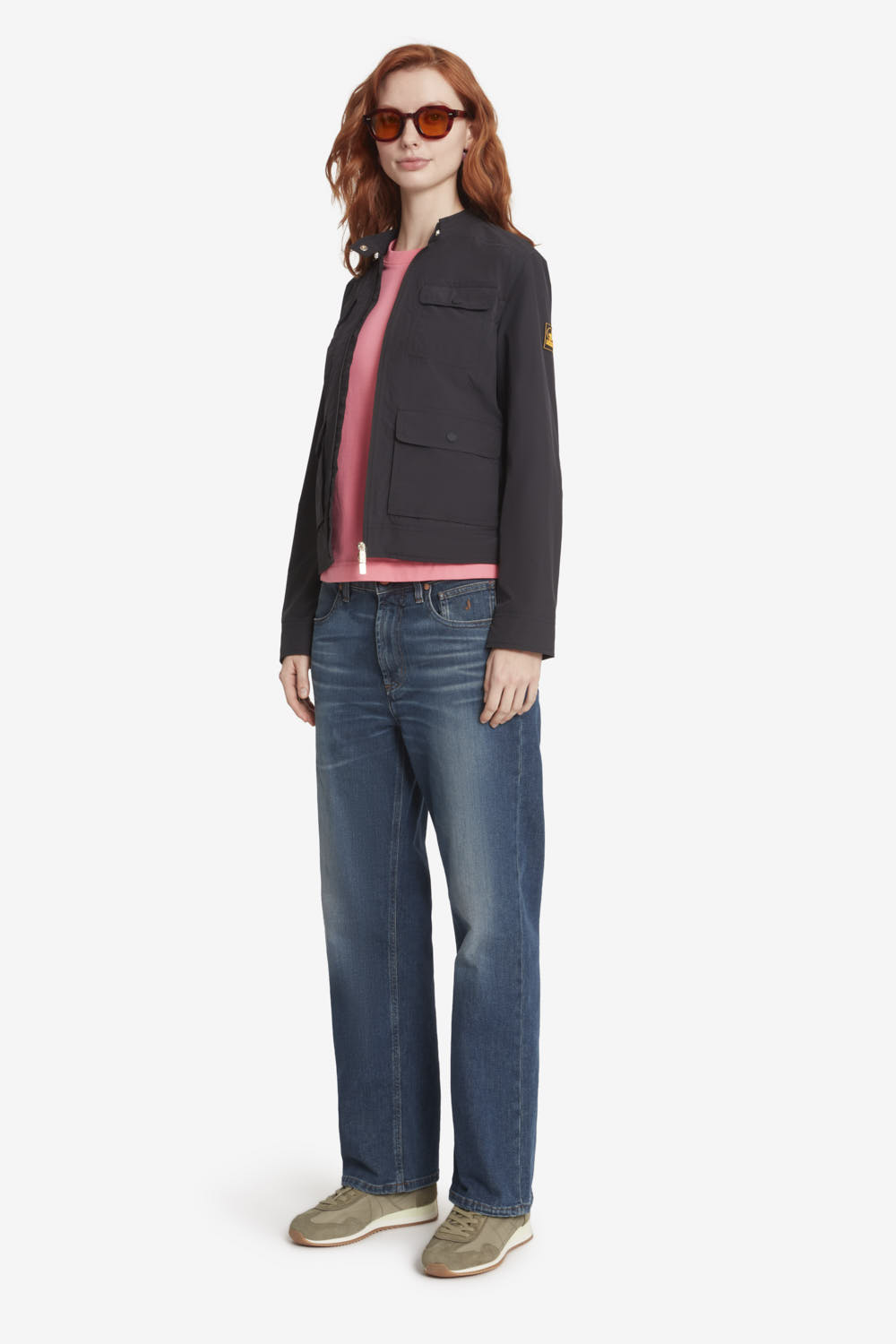 LARSON - Giacca biker da donna nera