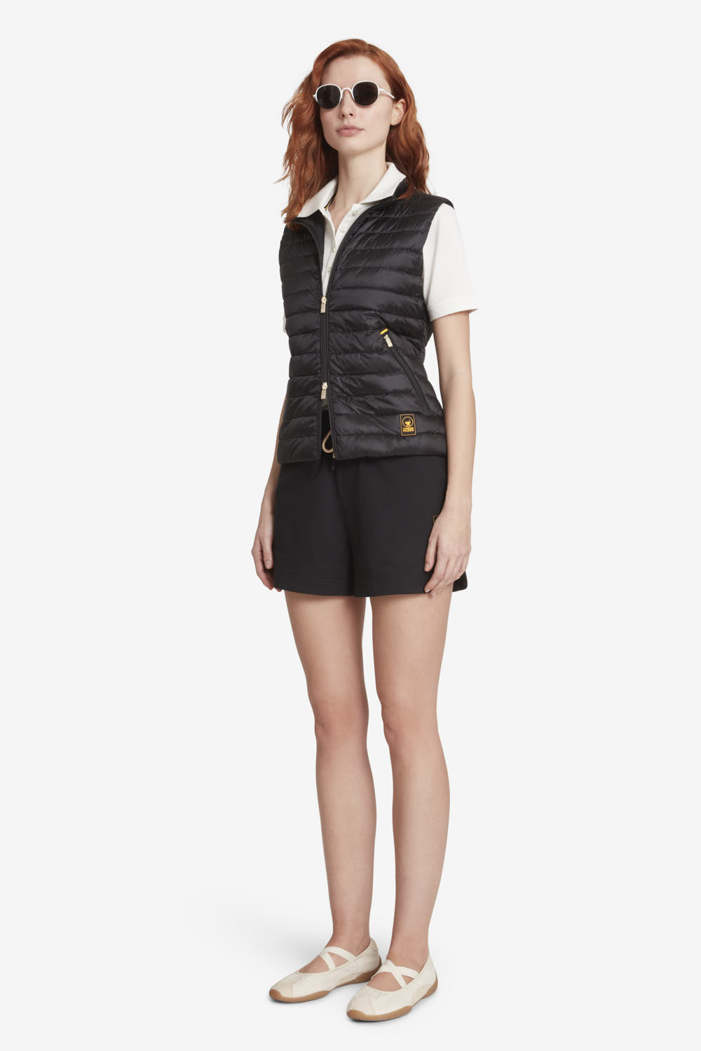 LOUISA - Pantaloncini in cotone da donna neri