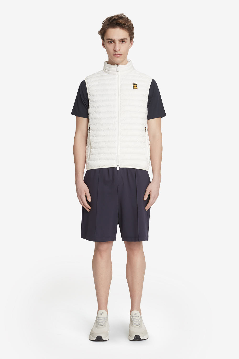 MELVIN 4.0  - Gilet imbottito 800 fill power da uomo bianco