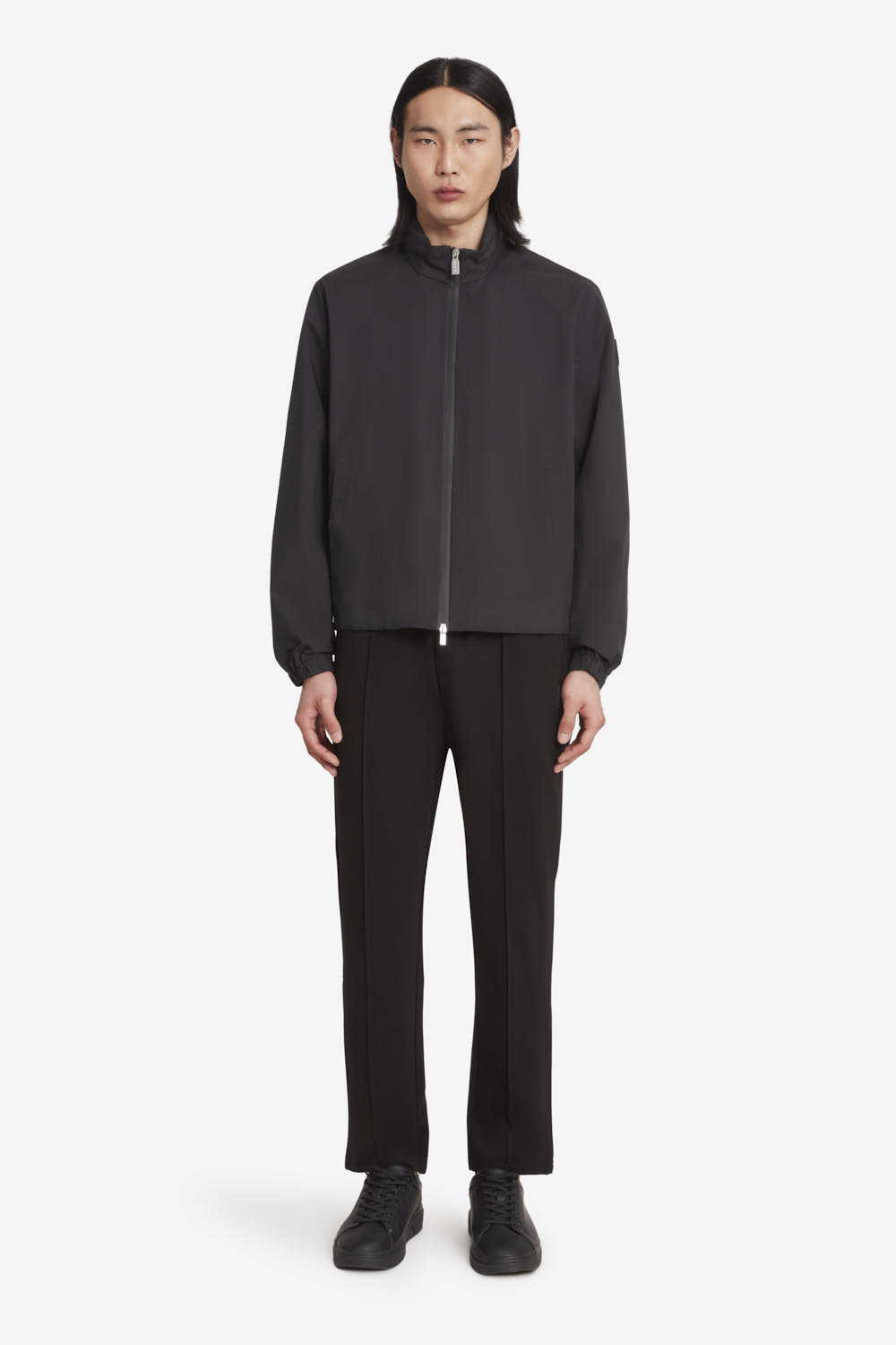 PEAK - Giacca termonastrata da uomo con cappuccio nascosto nera