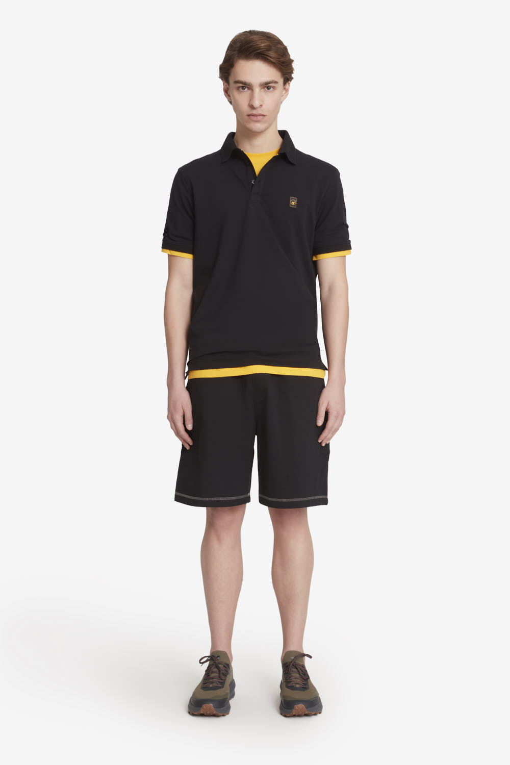 PIFF 4.0 - Polo in piqué stretch da uomo nera