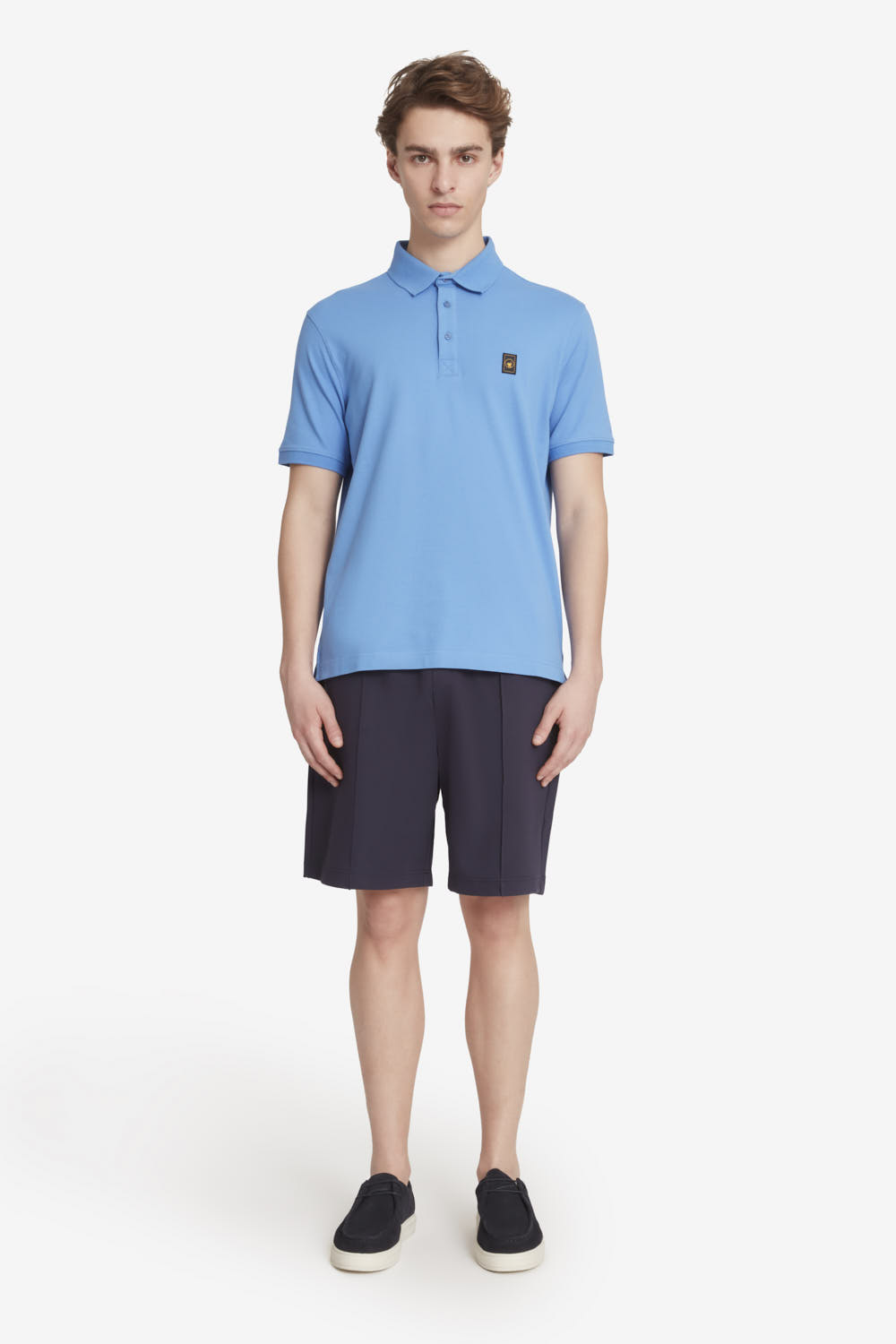 PIFF 4.0 - Polo in piqué stretch da uomo blu intenso