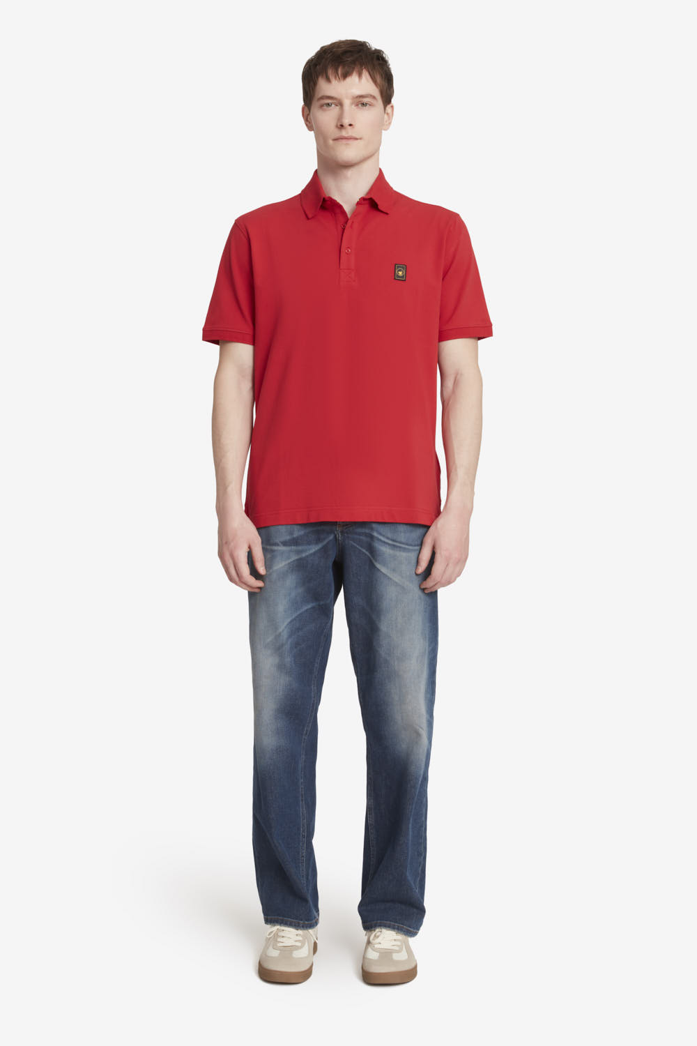 PIFF 4.0 - Polo in piqué stretch da uomo rossa