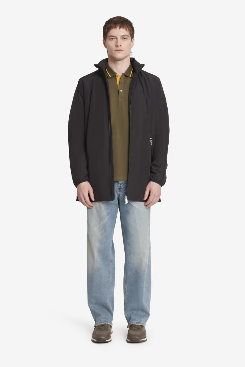 ROXY  - Giacca lunga da uomo per mezza stagione nera