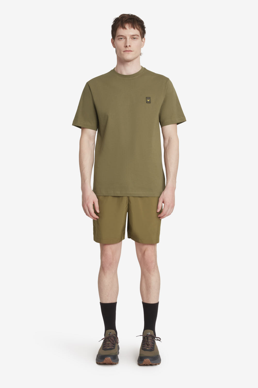 RUPI 3.0 - T-shirt girocollo da uomo in cotone verde oliva