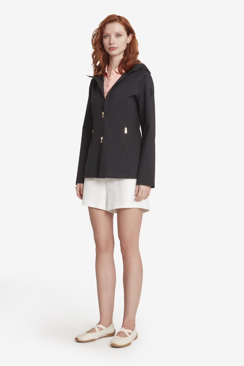 SHAH 3.0 - Giacca softshell donna con cappuccio nera