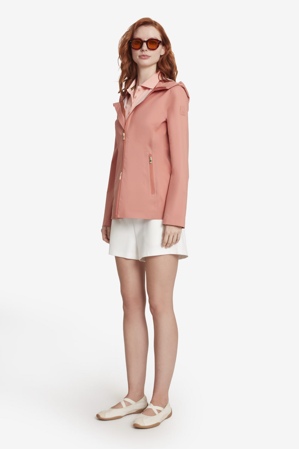 SHAH 3.0 - Giacca softshell donna con cappuccio rosa