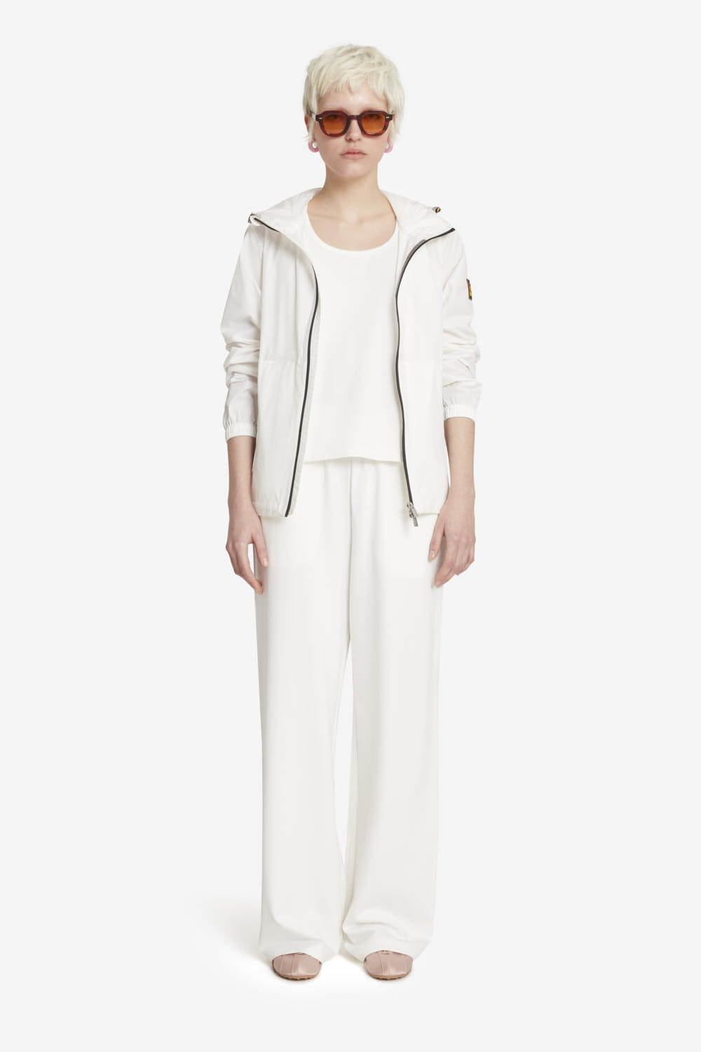 EFRAM 2.0 - Giacca con cappuccio fisso bianca