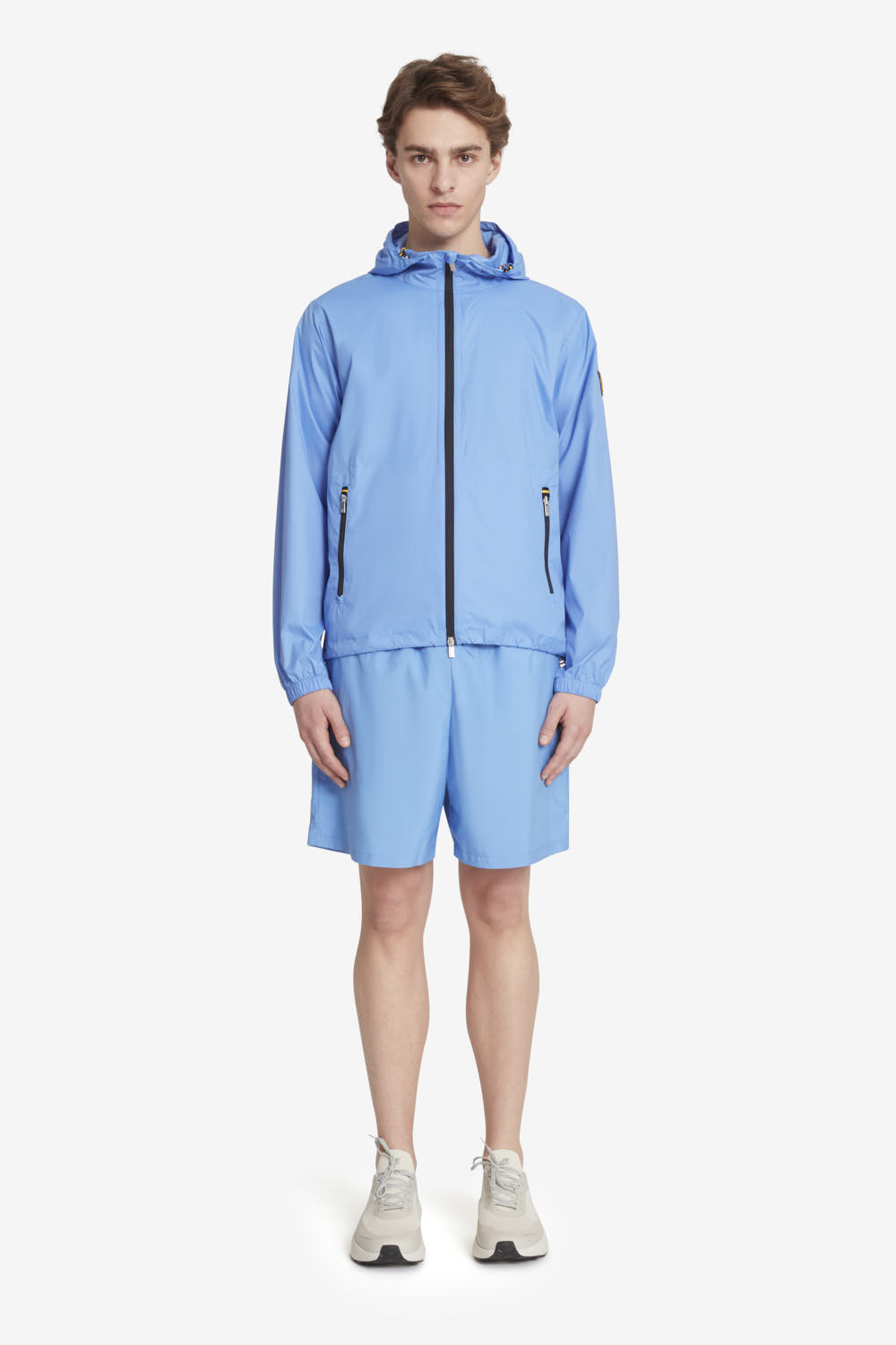 EFRAM 2.0 - Giacca con cappuccio fisso azzurra