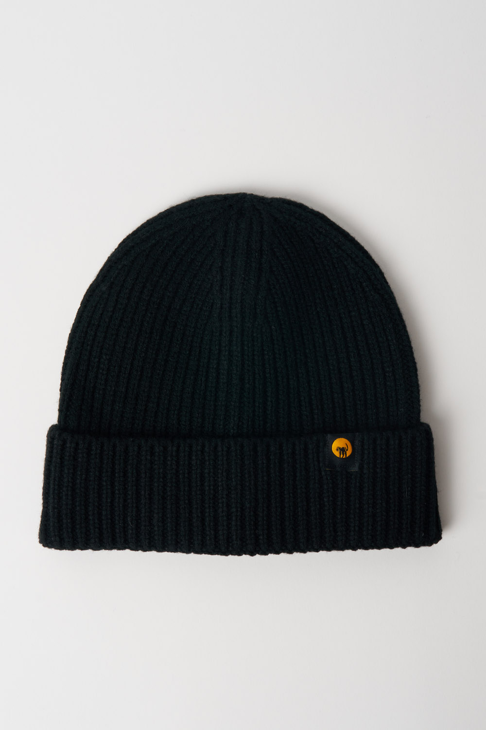 Kasem - Cappello unisex in maglia blu con risvolto