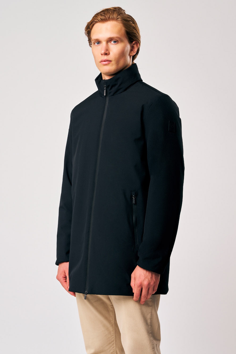 Alfie - Cappotto leggero imbottito da uomo nero