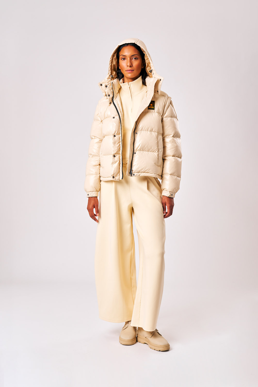 Ginny - Piumino con maniche staccabili da donna bianco