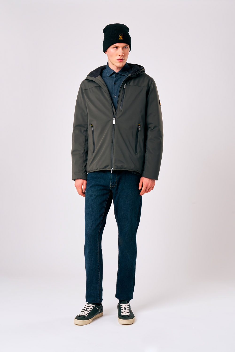 Jayden 3.0 - Giacca corta da uomo in softshell verde