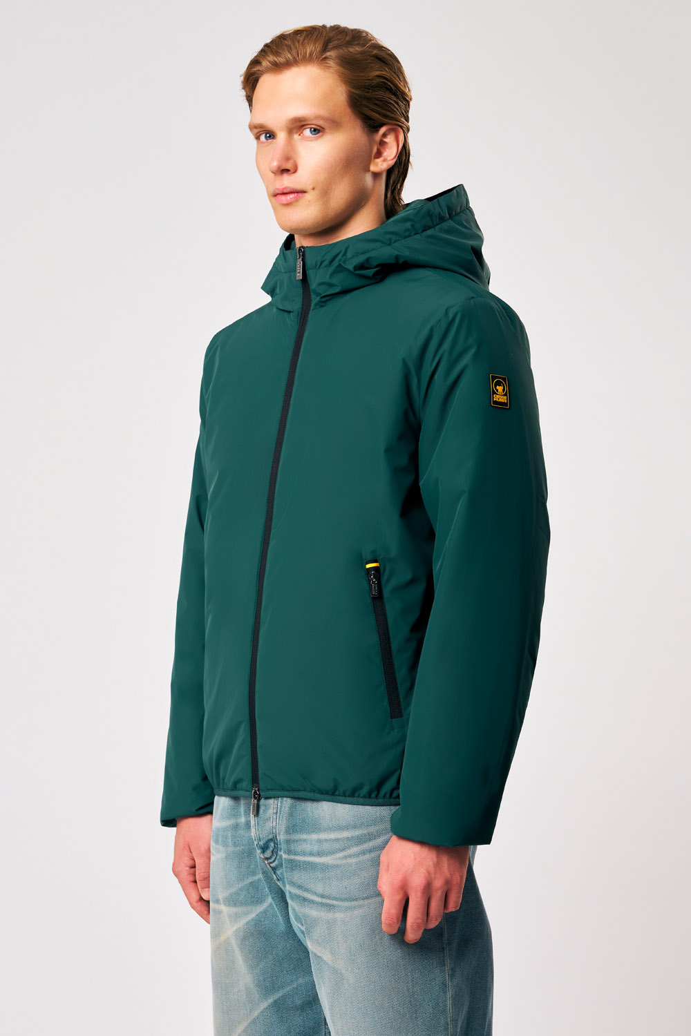 Peter - Giacca imbottita con cappuccio verde