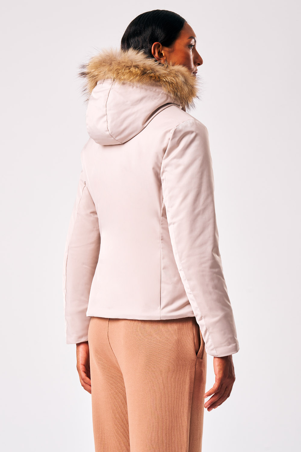 PIROSKA - LIGHT PADDED COAT WITH DETACHABLE fake fur_263PCWC23223_P6Y11P_139XXN_1 PIROSKA LIGHT PADDED COAT WITH DETACHABLE fake fur 263PCWC23223 P6Y11P 139XXN 1
