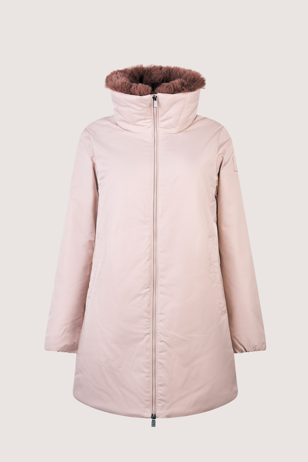 PIROSKA - LIGHT PADDED COAT WITH DETACHABLE fake fur_263PCWC23223_P6Y11P_139XXN_2 PIROSKA LIGHT PADDED COAT WITH DETACHABLE fake fur 263PCWC23223 P6Y11P 139XXN 2 1