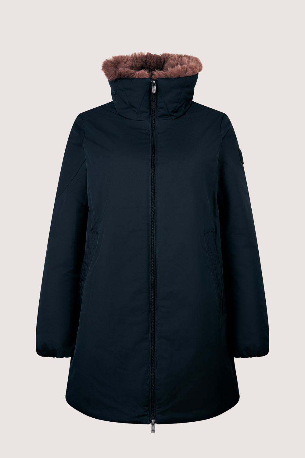 PIROSKA - LIGHT PADDED COAT WITH DETACHABLE fake fur_263PCWC23223_P6Y11P_206XXN_2 PIROSKA LIGHT PADDED COAT WITH DETACHABLE fake fur 263PCWC23223 P6Y11P 206XXN 2 1