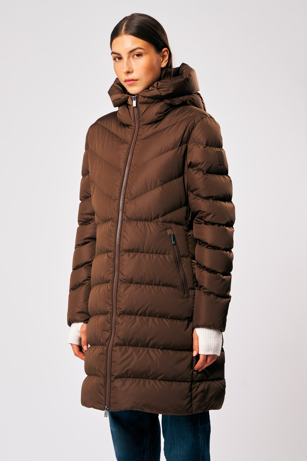 REBECCA 800FP LONG JACKET WITH FIXED HOOD 263PCWJL3014 N8R11D 72AXXP 1 2