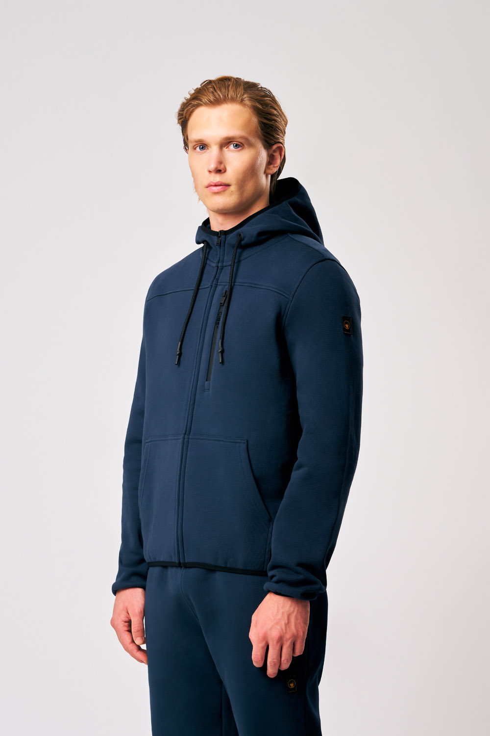 Yuri 4.0 - Felpa uomo con cappuccio blu